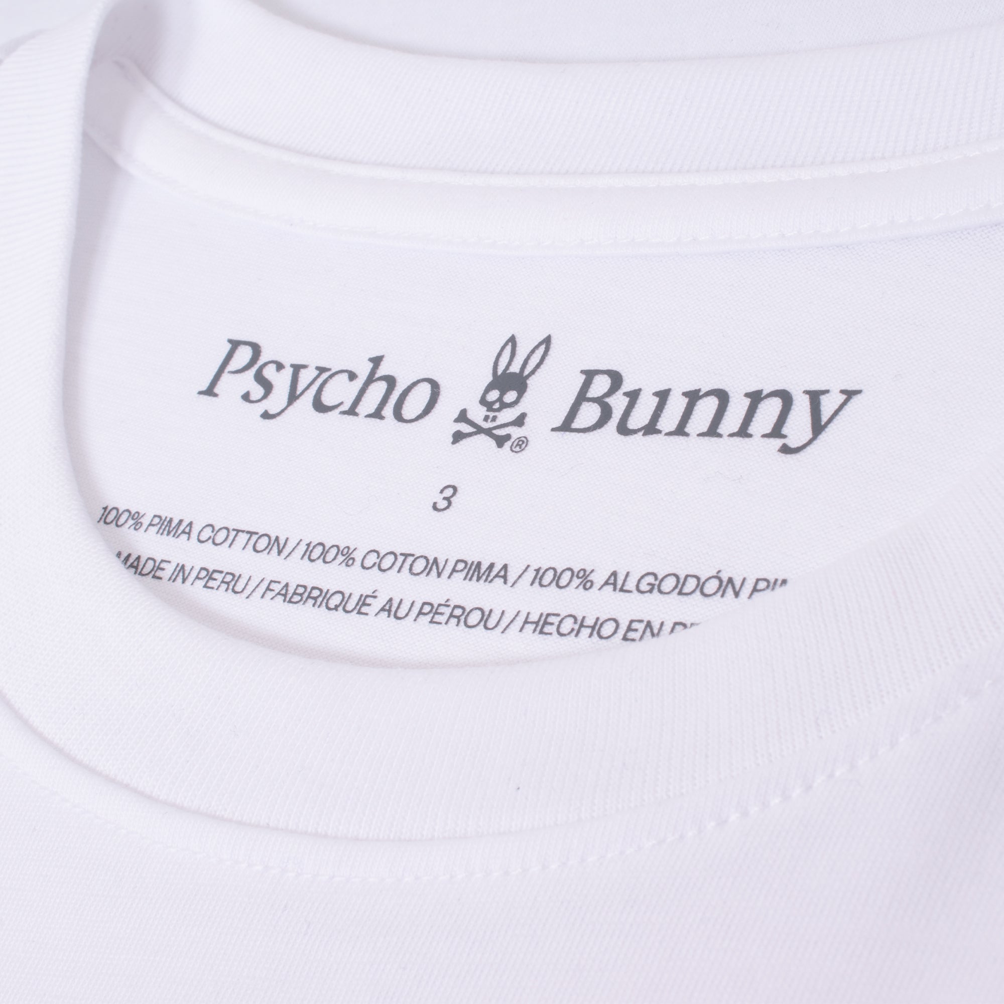 Psycho Bunny Mischief Graphic Tee White
